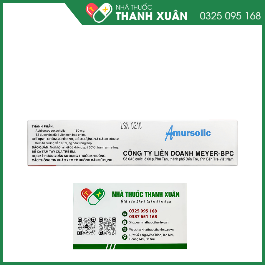 Amursolic 150mg làm tan sỏi cholesterol ở những người bệnh sỏi mật
